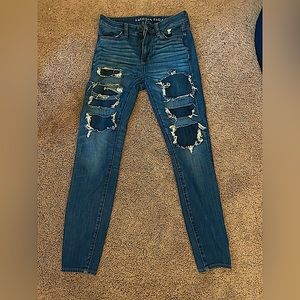 American Eagle Patched Jegggins